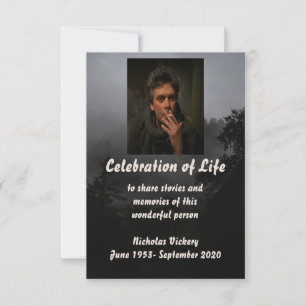 Invitación Personalizado del Servicio de Conmemoración Person