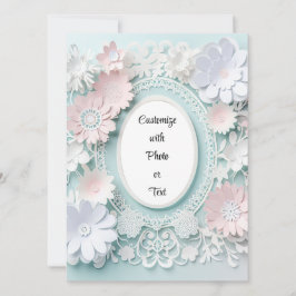 Invitación Personalizado del soporte de imagen