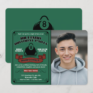 Invitación Personalizado del tema de la fiesta de cumpleaños 