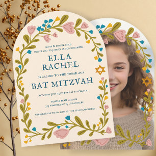 Invitación Personalizado dibujado a mano por Floral Wreath Ba