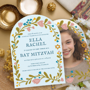 Invitación Personalizado dibujado a mano por Floral Wreath Ba