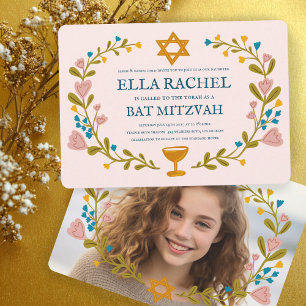 Invitación Personalizado dibujado a mano por Floral Wreath Ba