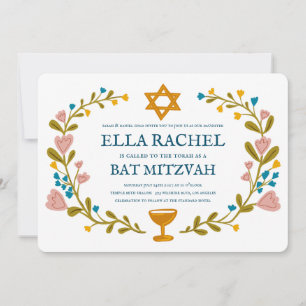 Invitación Personalizado dibujado a mano por Floral Wreath Ba