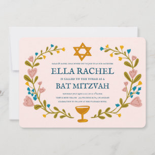Invitación Personalizado dibujado a mano por Floral Wreath Ba