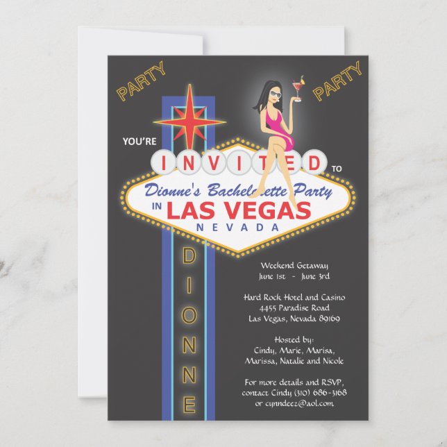 Invitación Personalizado_Dionne Chicas de noche fuera (Anverso)