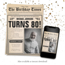 Personalizado divertido del viejo periódico Foto 8