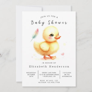 Invitación Personalizado divertido Duck Baby Shower