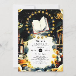 Invitación Personalizado divertido encantado libro de histori