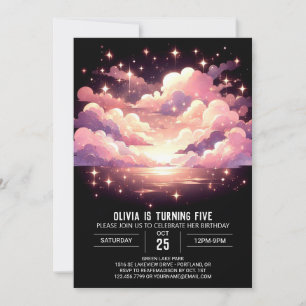 Invitación Personalizado Dulce Celestial Cumpleaños Digital