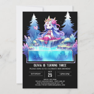 Invitación Personalizado Elegant Princess Birthday