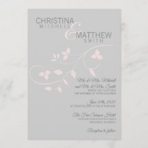 Personalizado elegante Boda de las hojas de color