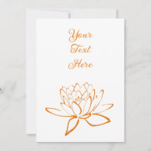 Personalizado elegante de flores de Lotus