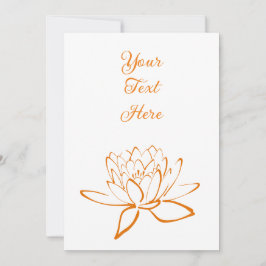 Invitación Personalizado elegante de flores de Lotus