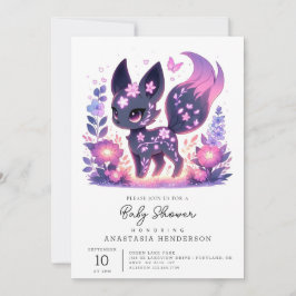 Invitación Personalizado elegante Fox Baby Shower