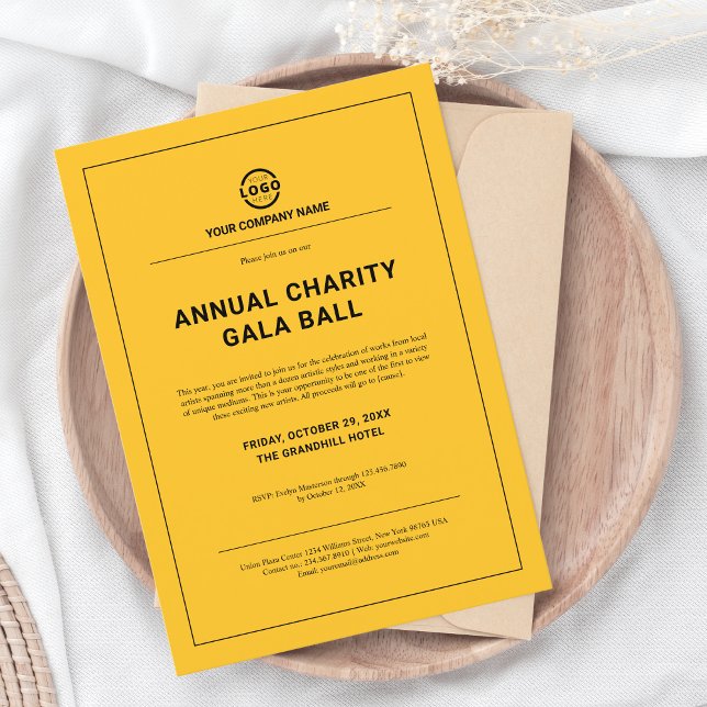 Invitación Personalizado Empresa Fiesta corporativo Amarillo (Subido por el creador)