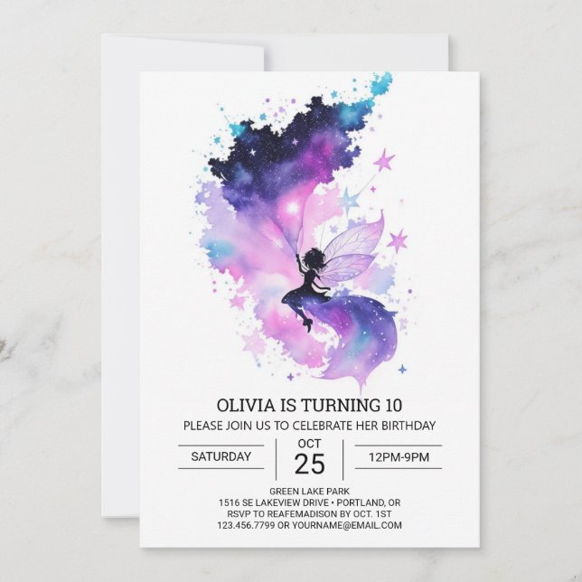 Invitación Personalizado encantado Cumpleaños de los producto (Anverso)