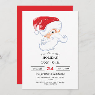 Invitación Personalizado enojado de Santa Claus