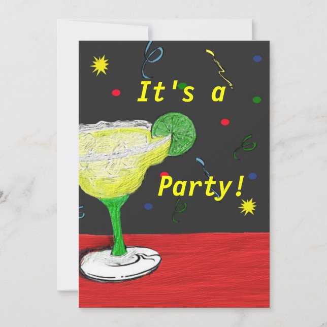 Invitación Personalizado es un Fiesta (Anverso)