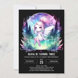 Invitación Personalizado Fantasy Fairy Birday