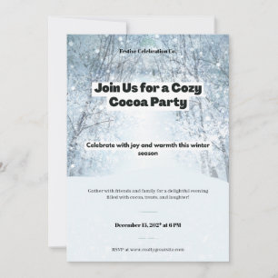 Invitación Personalizado Fiesta de cacao
