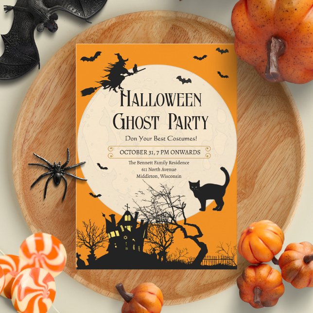 Invitación Personalizado Fiesta de disfraces de Halloween par (Subido por el creador)