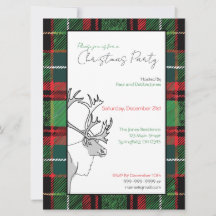 Personalizado Fiesta de Navidades de caña de renos