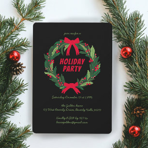 Invitación Personalizado Fiesta de Navidades de feriado de gu