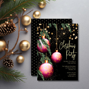 Invitación Personalizado Fiesta de Navidades elegantes