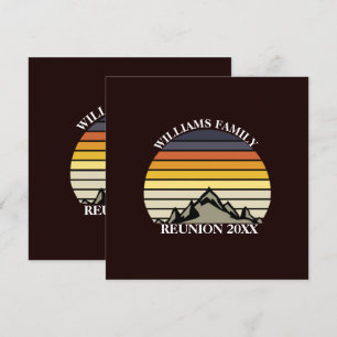 Invitación Personalizado Fiesta de Reunión de la Familia Suns