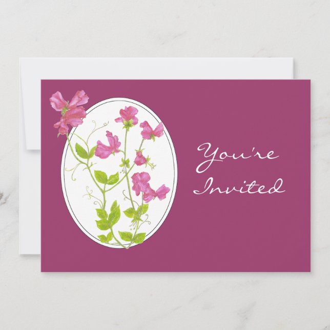 Invitación Personalizado Fiesta del Jardín Invitar Personaliz (Anverso)