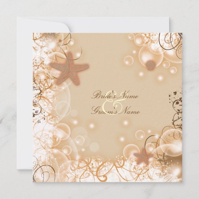 Invitación Personalizado fiesta elegante tema de bodas en la  (Anverso)