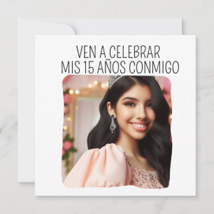 Invitación Personalizado Foto 15 cumpleaños indonesio