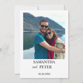 Invitación Personalizado Foto Boda relajado moderno