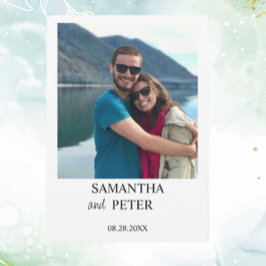 Invitación Personalizado Foto Boda relajado moderno