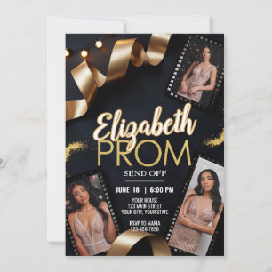 Invitación Personalizado Foto Prom Enviar película de cinta d