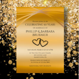 Invitación Personalizado Golden 50 Aniversario del Arco del C