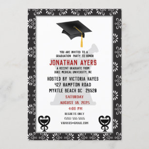 Invitación Personalizado Graduación Farmacéutica
