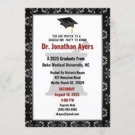 Invitación Personalizado Graduación Farmacéutica