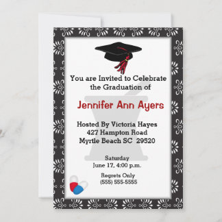 Invitación Personalizado Graduación Farmacéutica