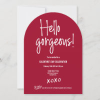 Personalizado Hola magnífico Día de Galentina xoxo