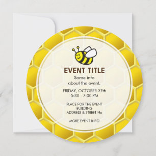 Invitación Personalizado Honeybee