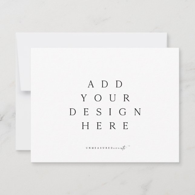 Invitación Personalizado horizontal Guardar la fecha/ (Anverso)