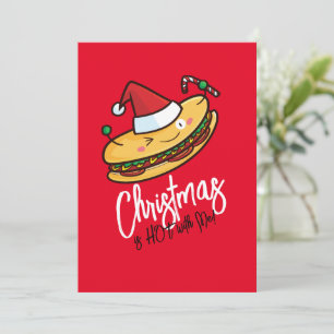 Invitación personalizado Hotdog Navidades personalizables