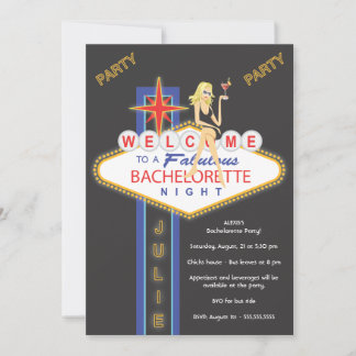 Invitación Personalizado Julie_Chicas Noche Fuera Bachelorett