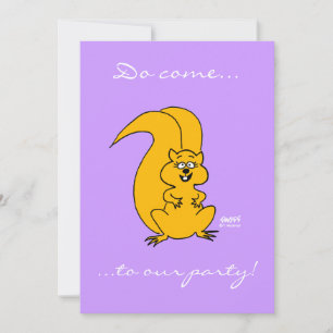 Invitación Personalizado lindo ardilla todas las ocasiones Fi