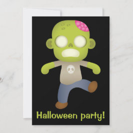 Invitación Personalizado lindo Zombie