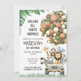 Invitación Personalizado llama a todo el tema del globo blanc