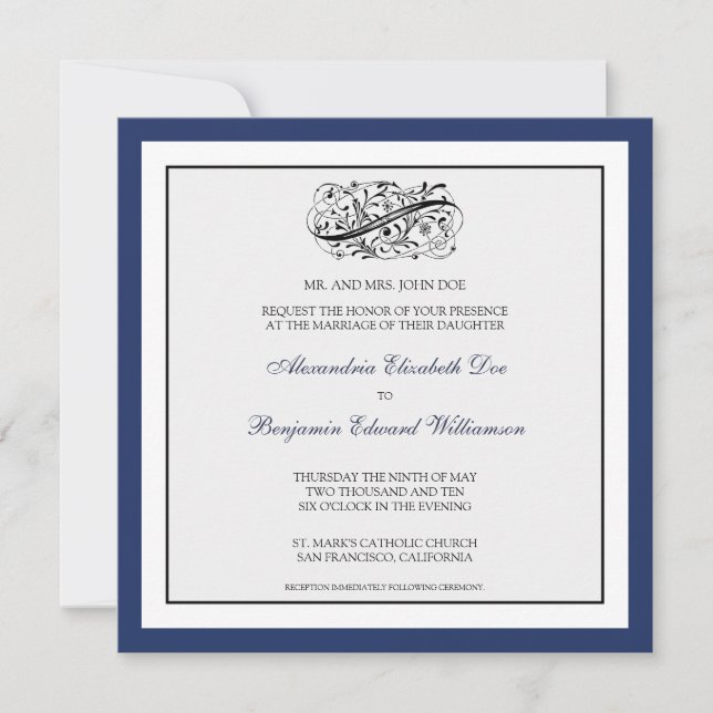 Invitación :: personalizado_luba: Simplemente elegante invita (Anverso)