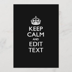 Invitación Personalizado MANTENGA TRANQUILO Y corrija el