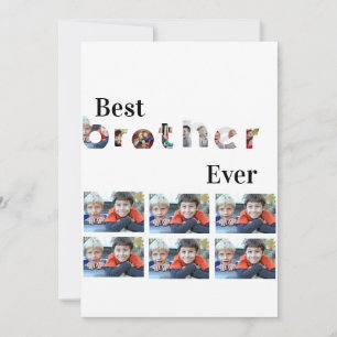 Invitación Personalizado Mejor Hermano Moderno Cada 13 Collag